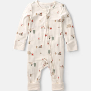 Baby North Pole PurelySoft™ 2-Way Zip Sleepers - Cream