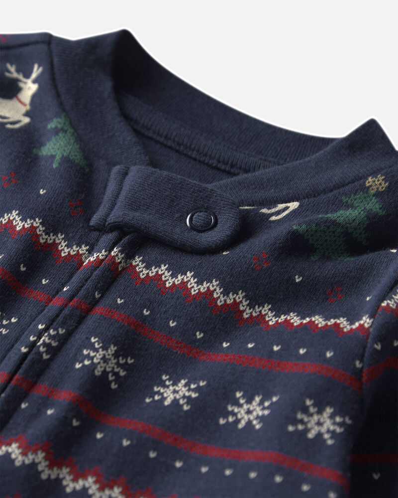Baby Organic Cotton Fair Isle Sleepers - Image 2