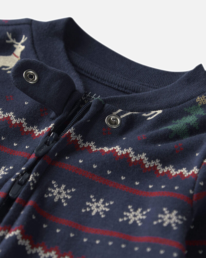 Baby Organic Cotton Fair Isle Sleepers - Image 3
