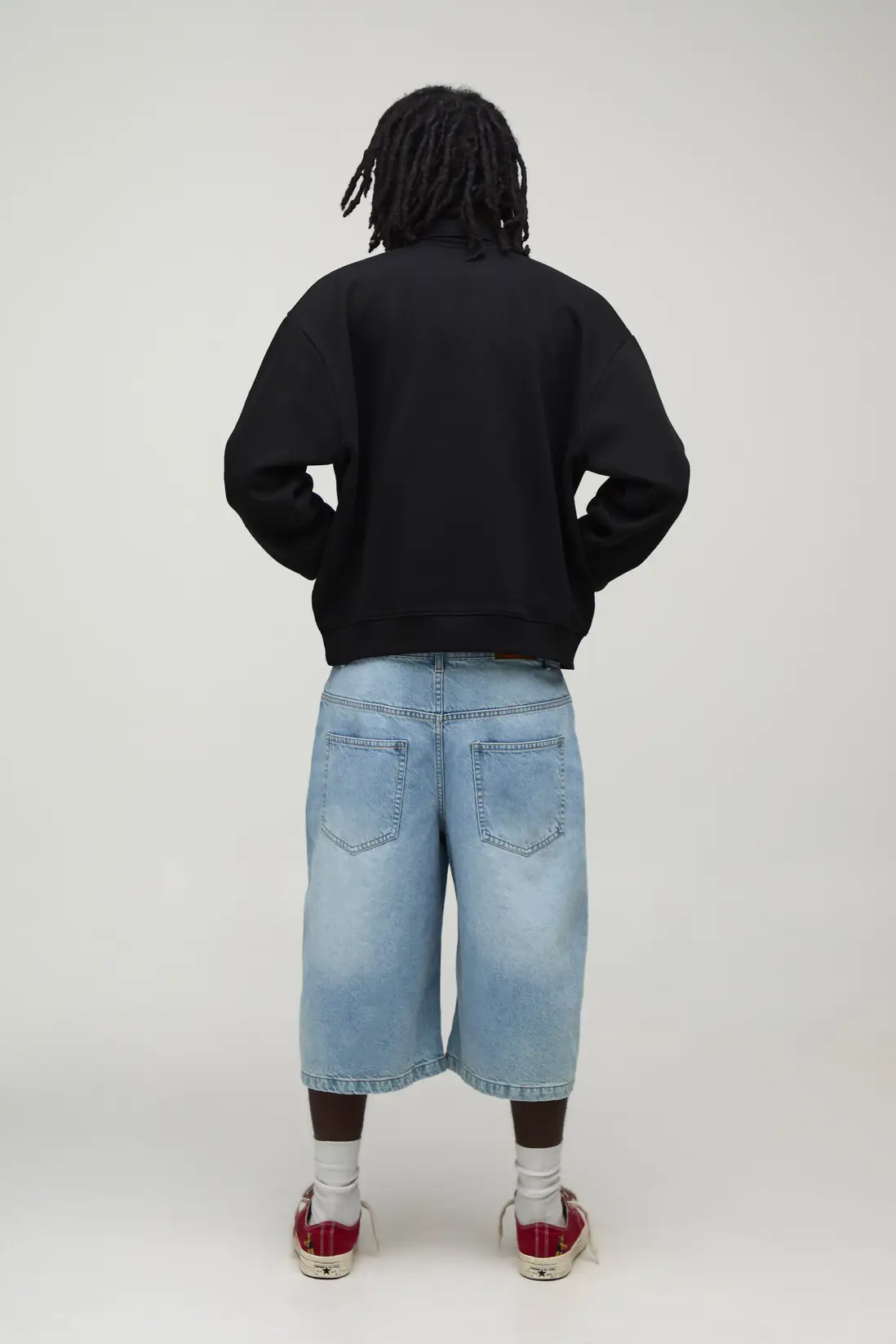 Heavyweight Oversized Boxy Embroidered Badge Polo Sweater - Image 2